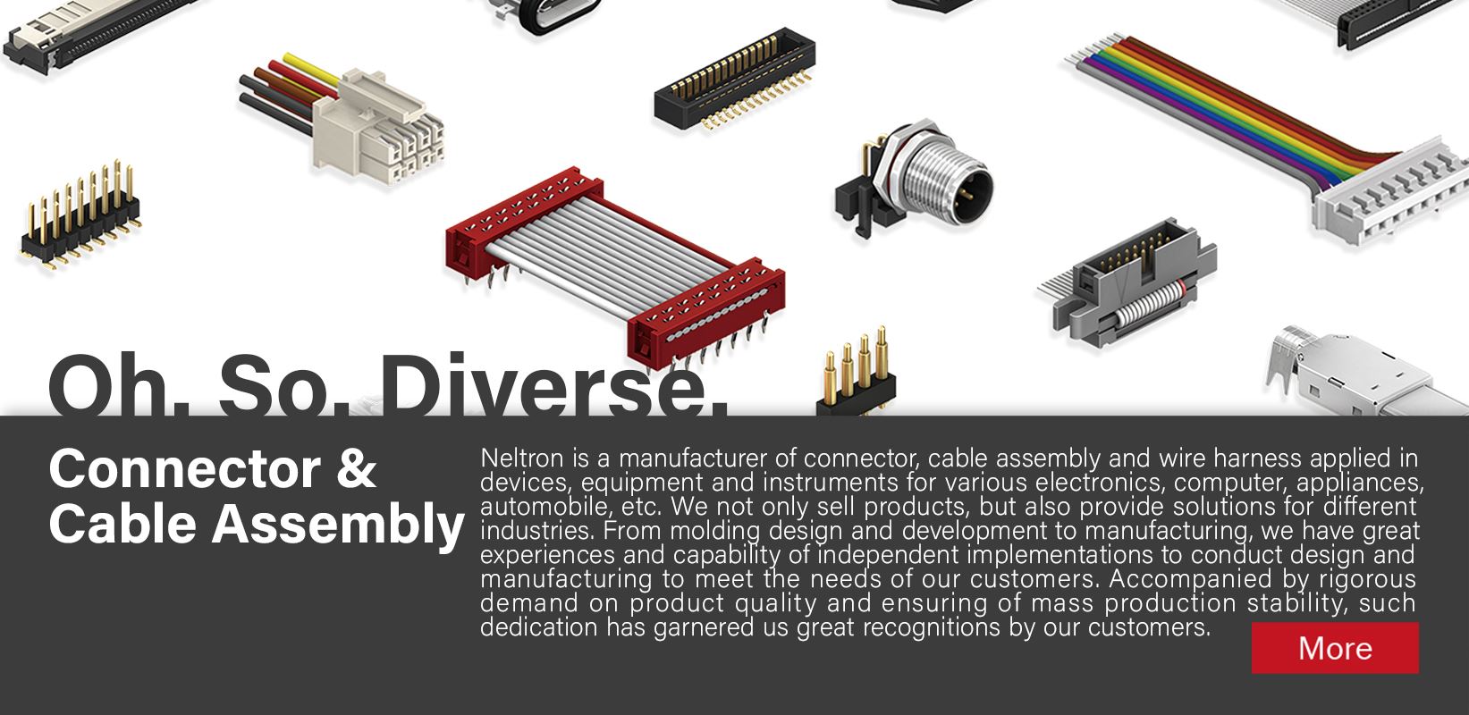Oh. So. Diverse. Connector & Cable Assembly
